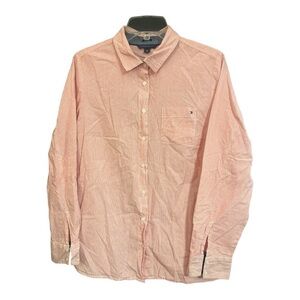 Tommy Hilfiger Classic Fit Adjustable Sleeve Button Down Size Large